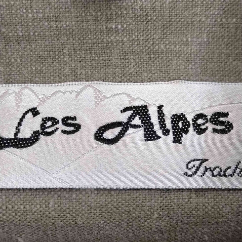 Les Alpes リネン混 メタルボタン オーバーサイズシャツ メンズ import:M