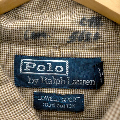 ポロラルフローレン POLO RALPH LAUREN LOWELL SPORT オーバーサイズ チェックシャツ メンズ import:L