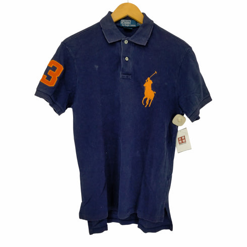ポロバイラルフローレン Polo by RALPH LAUREN ビックポニー刺繍鹿の子ポロシャツ メンズ JPN:S