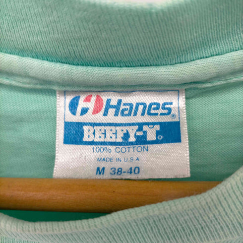ヘインズ Hanes USA製 袖裾シングルステッチ クジラ Tシャツ メンズ import:M