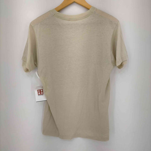 袖裾シングルステッチ 鹿 アニマル Tシャツ メンズ
