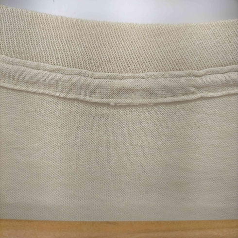 袖裾シングルステッチ 鹿 アニマル Tシャツ メンズ