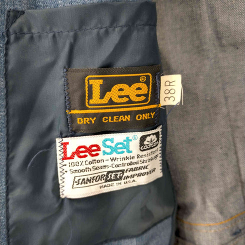 リー Lee 70s~80s USA製 LEESET 2Bデニムテーラードジャケット メンズ 38R