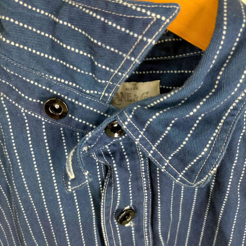 シュガーケーン SUGAR CANE Fiction Romance 8.5oz. WABASH STRIPE WORK SHIRT ウォバッシュストライプ 長袖ワークシャツ メンズ JPN:L