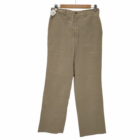 エディーバウアー Eddie Bauer USA製 黒タグ ノータックチノパンツ メンズ