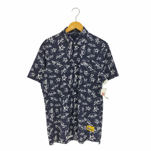 マンシングウェア Munsingwear 総柄 ポリエステルシャツ メンズ JPN:L