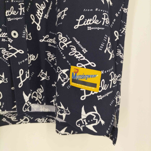 マンシングウェア Munsingwear 総柄 ポリエステルシャツ メンズ JPN:L