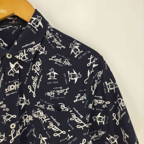 マンシングウェア Munsingwear 総柄 ポリエステルシャツ メンズ JPN:L