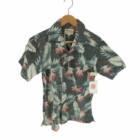 ルーシャット ROUSHATTE リバースプリント フローラル アロハシャツ メンズ import:M