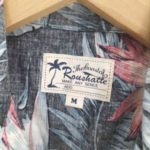 ルーシャット ROUSHATTE リバースプリント フローラル アロハシャツ メンズ import:M