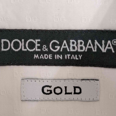 ドルチェアンドガッバーナ DOLCE&GABBANA GOLD DG総柄 レギュラーカラードレスシャツ メンズ 15/38