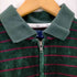 フレッドペリー FRED PERRY ボーダー ベロア ジップ ポロシャツ メンズ import:M