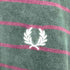 フレッドペリー FRED PERRY ボーダー ベロア ジップ ポロシャツ メンズ import:M