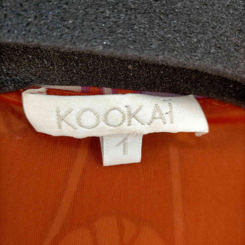 クーカイ KOOKAI MADE IN FRANCE フラワープリントフロントオープンワンピース レディース JPN:1