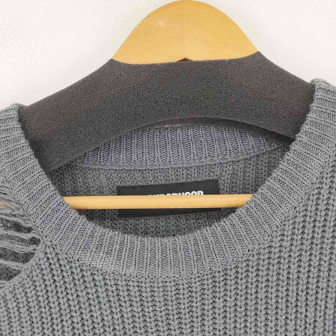 ネイバーフッド NEIGHBORHOOD SAVAGE CREW / A-KNIT LS オーバーサイズ ダメージ加工 ニット メンズ JPN:S