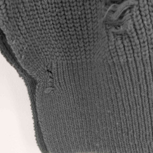 ネイバーフッド NEIGHBORHOOD SAVAGE CREW / A-KNIT LS オーバーサイズ ダメージ加工 ニット メンズ JPN:S