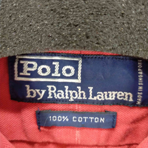 ポロバイラルフローレン Polo by RALPH LAUREN 90s ジップポケット配色L/Sシャツ トリコロール メンズ XL