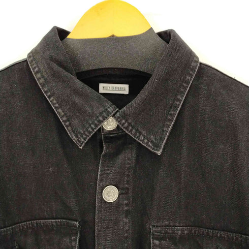 ウィリーチャバリア WILLY CHAVARRIA ノースリーブデニムベスト フラップポケット メンズ import:XL