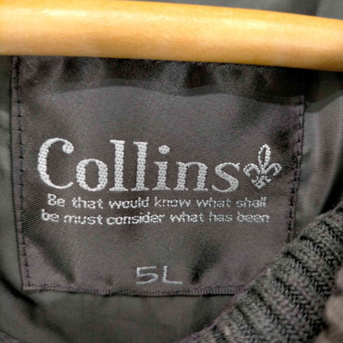 コリンズ collins チェック柄中綿ジャケット メンズ 5L