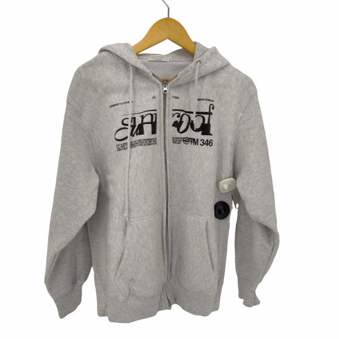 サンルーフ sunroof half logo heavy weight double zip hoodie メンズ JPN:L