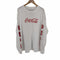 コカコーラ Coca-Cola NEON RIOT フロントxスリーブ ロゴプリント L/Sカットソー メンズ 2XL