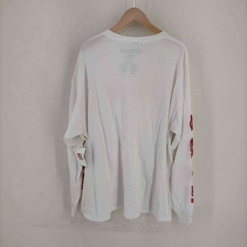 コカコーラ Coca-Cola NEON RIOT フロントxスリーブ ロゴプリント L/Sカットソー メンズ 2XL