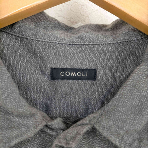 コモリ COMOLI 22SS ヨリ杢 オープンカラーシャツ メンズ JPN:3