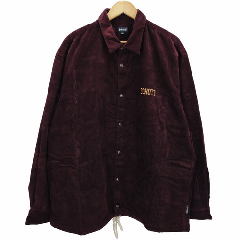 ショット Schott ロゴ刺繍 コーデュロイジャケット メンズ 2xl
