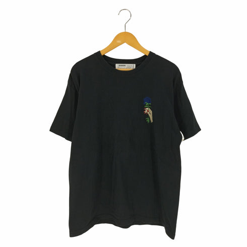 レジェンダ LEGENDA 両面バラ刺繍 バックプリント クルーネックTシャツ メンズ FREE