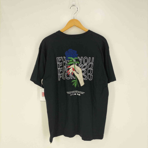 レジェンダ LEGENDA 両面バラ刺繍 バックプリント クルーネックTシャツ メンズ FREE