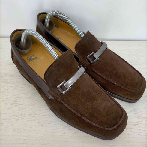 バーバリーロンドン BURBERRY LONDON スエードビットローファー レディース 24 1/2