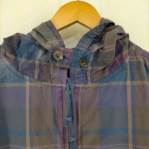 ギャップ Gap 90s OLD スリーブポケット コットンチェックアノラックジャケット チンスト付き メンズ import:L