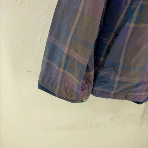 ギャップ Gap 90s OLD スリーブポケット コットンチェックアノラックジャケット チンスト付き メンズ import:L