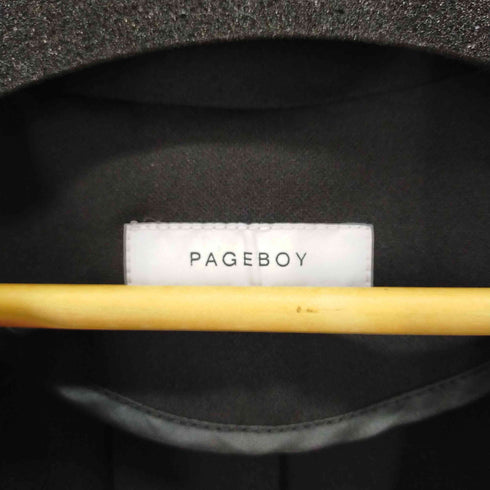 ページボーイ PAGEBOY クロップドテーラードジャケット 短丈 タブルボタン レディース FREE