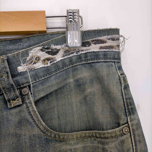 LAKRAS TIMELESS JEANS 再構築 バギーデニム レオパードパッチ メンズ