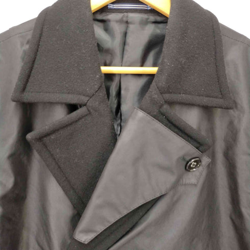 ランバンオンブルー LANVIN en Bleu 切替 ウールPコート メンズ DE:52