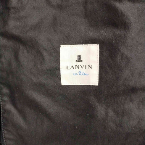 ランバンオンブルー LANVIN en Bleu 切替 ウールPコート メンズ DE:52