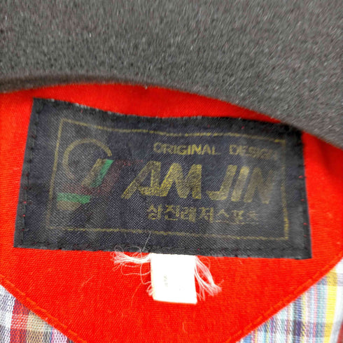 MADE IN KOREA 裏地チェック コーデュロイ切替ベスト メンズ JPN:L