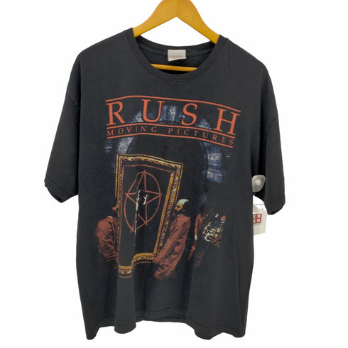 ヘインズ Hanes RUSH MOVING PICTURES ムービーTシャツ コピーライト入り メンズ import:XL