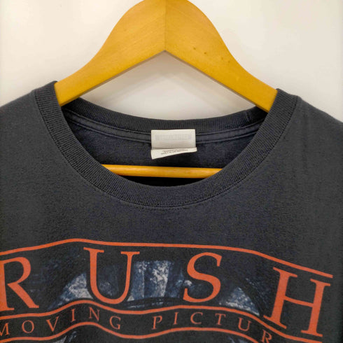 ヘインズ Hanes RUSH MOVING PICTURES ムービーTシャツ コピーライト入り メンズ import:XL