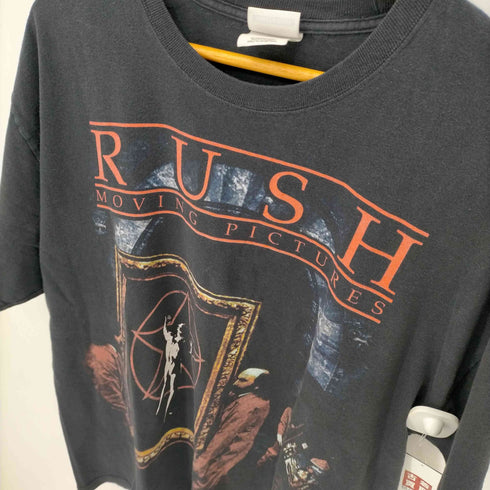 ヘインズ Hanes RUSH MOVING PICTURES ムービーTシャツ コピーライト入り メンズ import:XL