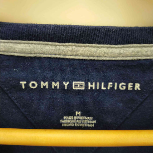 トミーヒルフィガー TOMMY HILFIGER ロゴ刺繍 VネックショートスリーブTシャツ メンズ import:M