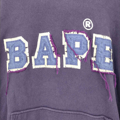 アベイシングエイプ A BATHING APE OLD 初期 ロゴワッペン パーカー メンズ JPN:M