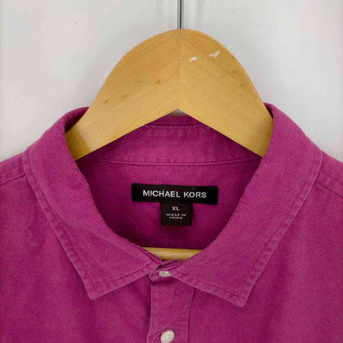 マイケルコース Michael Kors リネン混 フラップボタン L/S シャツ メンズ JPN:XL
