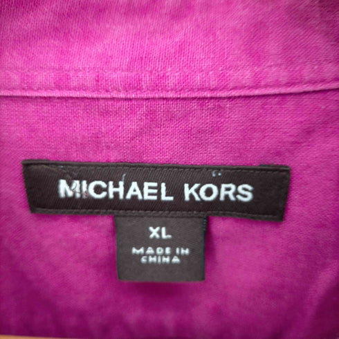 マイケルコース Michael Kors リネン混 フラップボタン L/S シャツ メンズ JPN:XL
