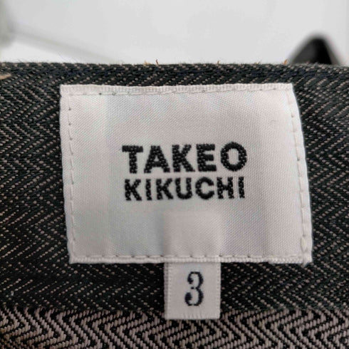 タケオキクチ TAKEO KIKUCHI ヘリンボーン ストレートパンツ メンズ JPN:3