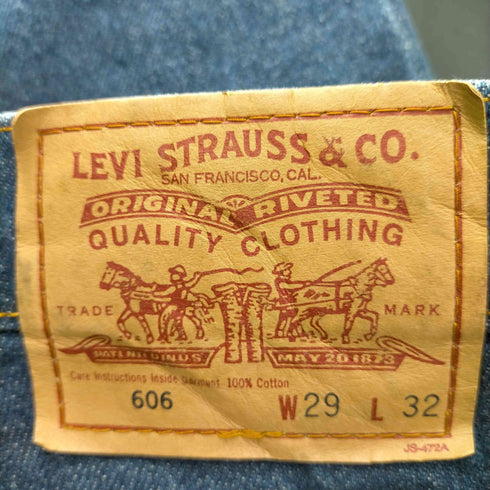リーバイス Levis フィリピン製 606 デニムパンツ メンズ US:28-29