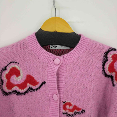 ザラ ZARA クロップドカーディガン ドラゴン レディース import:S