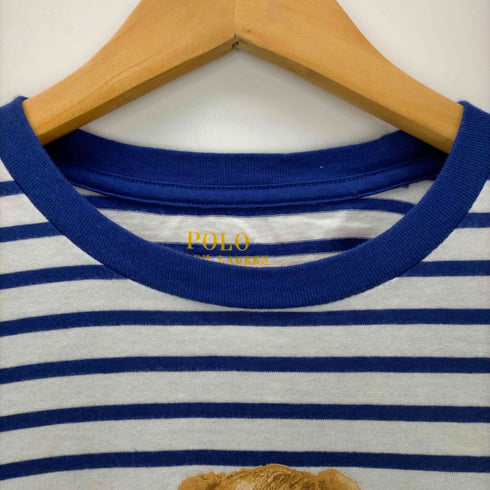 ポロラルフローレン POLO RALPH LAUREN ボーダー ポロベア Tシャツ メンズ import:XL