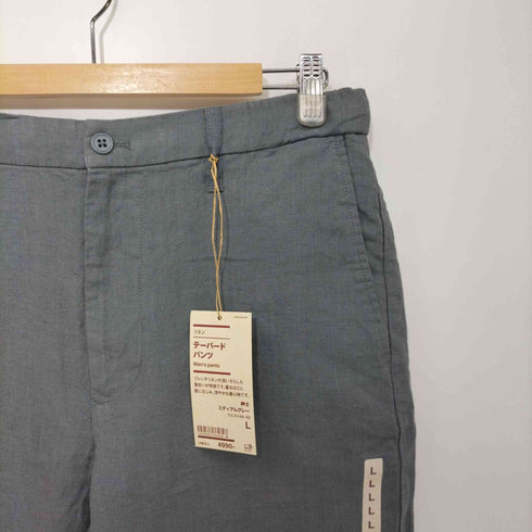 ムジルシリョウヒン 無印良品 リネン テーパードパンツ メンズ L